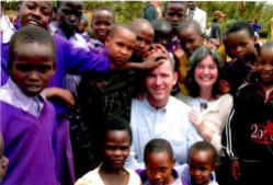 Scott & Bethany with the kids in Uganda